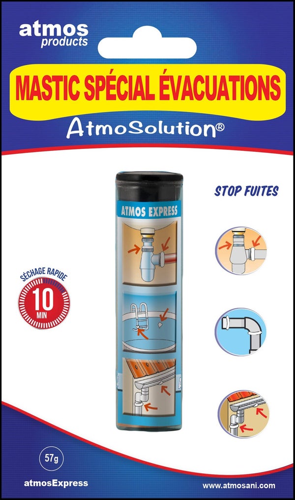 Mastic spécial évacuation eau, ATMOS