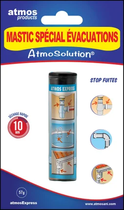 Mastic spécial évacuation eau, ATMOS