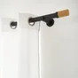 Embout Bouchon liège, noir mat, pour tringle à rideau Diam.28 mm INSPIRE