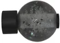 Embout Verre bulle, noir mat, pour tringle à rideau Diam.28 mm INSPIRE