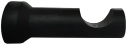 Support tringle à rideau Charme recup, 28 mm noir mat INSPIRE