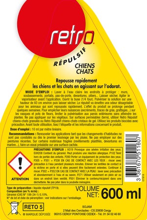 Répulsif Antichiens Retro, 600 Ml