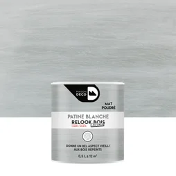 Patinepoutre Et Lambris Relook Bois Maison Deco, Blanche Mat, 0.5 L