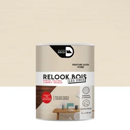 Lasure Intérieurepoutre Et Lambris Relook Bois Maison Deco, Ivoire Satiné, 1 L
