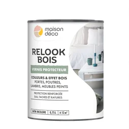 Vernis Relook bois MAISON DECO, incolore mat, 0.75 l