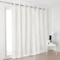 Voilage tamisant Kaolin, l.300 x H.250 cm, blanc écru