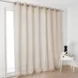 Voilage tamisant, Kaolin, beige H.250 x l.300 cm