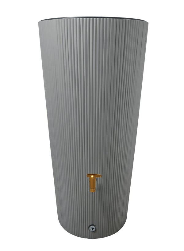 Récupérateur d'eau aérien GARANTIA cylindrique gris zinc , 220 l
