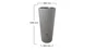 Récupérateur d'eau aérien GARANTIA cylindrique gris zinc , 220 l
