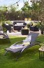 Bain de soleil en aluminium DCB GARDEN Barcelona noir