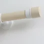 Lot de 2 embouts bouchon Bois/métal, blanc mat Diam.28 mm