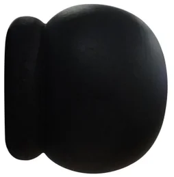 Lot de 2 embouts boule charme récup, noir mat Diam.28 mm