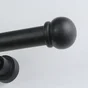 Lot de 2 embouts boule charme récup, noir mat Diam.28 mm