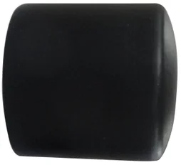 Lot de 2 embouts bouchon charme récup, noir mat Diam.28 mm