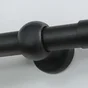 Support tringle à rideau Charme recup, 28 mm noir mat INSPIRE