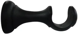 Support tringle à rideau Charme recup, 28 mm noir mat INSPIRE