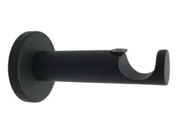 Lot de 2 supports avec perçage Design tige, 20 mm noir mat INSPIRE