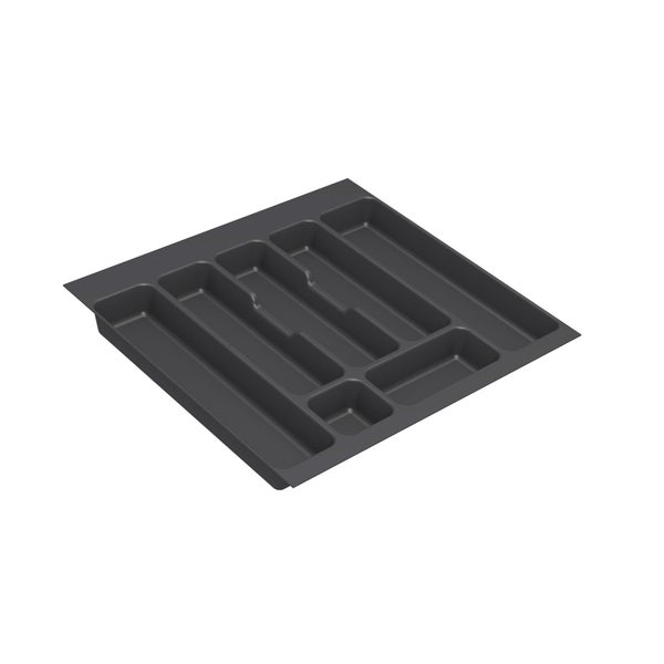Range-couverts plastique pour tiroir, DELINIA, 60cm l.49.8 x P.46 cm, gris
