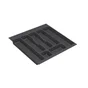 Range-couverts plastique pour tiroir, DELINIA, 60cm l.49.8 x P.46 cm, gris
