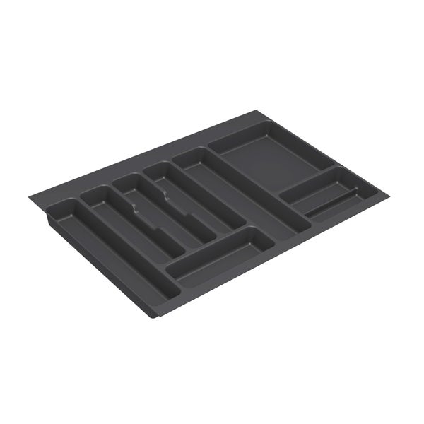 Range-couverts plastique pour tiroir, DELINIA, 80cm l.69.8 x P.46 cm, gris