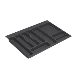 Range-couverts plastique pour tiroir, DELINIA, 80cm l.69.8 x P.46 cm, gris