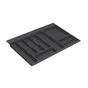 Range-couverts plastique pour tiroir, DELINIA, 80cm l.69.8 x P.46 cm, gris