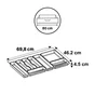 Range-couverts plastique pour tiroir, DELINIA, 80cm l.69.8 x P.46 cm, gris