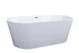 Baignoire îlot l.80 x L.170 cm, blanc Anna, BALNEO