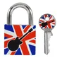 Cadenas Massif D'Une Largeur De 30 Mm , Motif Imprimé Guitare