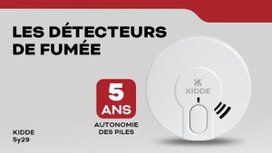 Detecteur de fumee KIDDE 5y29 nf, 5 ans