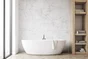 Dalle murale PVC calacatta DUMAWALL, L. 65 x l. 37.5 cm, Ep. 5 mm