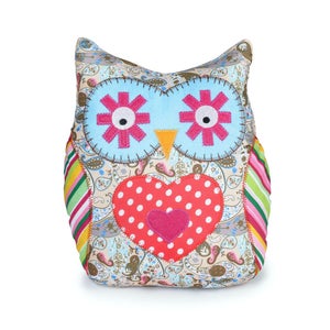 Bloque-porte REI Hibou teinte multicouleur L.10 x H.23 x l.20 cm