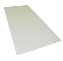 Plaque PVC expansé 5 mm blanc lisse L.100 x 50 cm