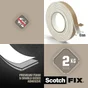 Ruban adhésif double face SCOTCH spécial crédence L.2 m x l.10 mm