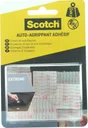 12 Pastilles agrippantes adhésives transparent SCOTCH L.2.5 x l.25 mm