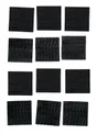 12 Pastilles agrippantes adhésives noir SCOTCH L.2.5 x l.25 mm