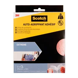 2 rubans agrippant adhésifs transparent intérieur SCOTCH L.300 x l.25 mm