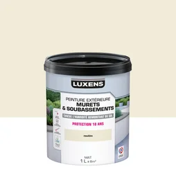 Peinture muret et soubassement Surfaces verticales LUXENS, meuliere, 1 l