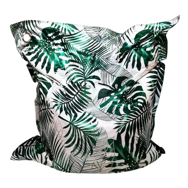 Coussin maxi big bag impermeable 110x130cm jungle forest