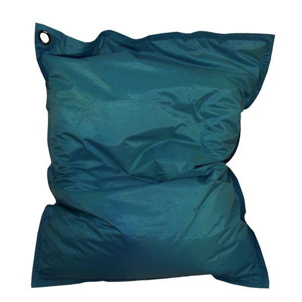 Coussin déperlant maxi bigbag bleu canard l. 140 x H. 180 cm