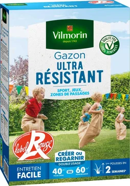 Gazon ultra resistant VILMORIN, 1 kg, 40 m²