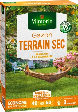 Gazon rustique VILMORIN, 1 kg, 40 m²