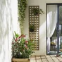 Panneau treillis bois ajoure Sevilla, naturel, FOREST STYLE, l.45 x H.180 cm
