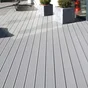 Lame de terrasse chausey 3000x150x22mm composite gris claire