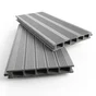 Lame de terrasse chausey 150x22mm sur mesurecomposite gris clair