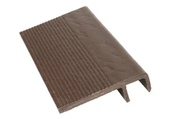 Plinthe Chausey en composite taupe foncé, L.300 x l.0.035 m