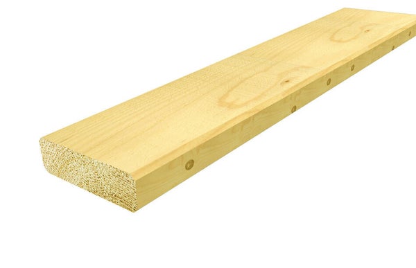 Bois d'ossature sec sapin traité, raboté, 45x145 mm, long 5 m, choix 2, classe 2