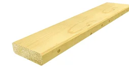 Bois d'ossature sec sapin traité, raboté, 45x145 mm, long 5 m, choix 2, classe 2
