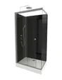 Cabine de douche rectangulaire L.110 x l.80 cm, Eclipse