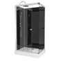 Cabine de douche rectangulaire L.110 x l.80 cm, Eclipse
